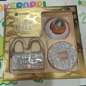 3 Piece Red Lipstick, Setting Powder and Light CC Cream Set - NIB - as is